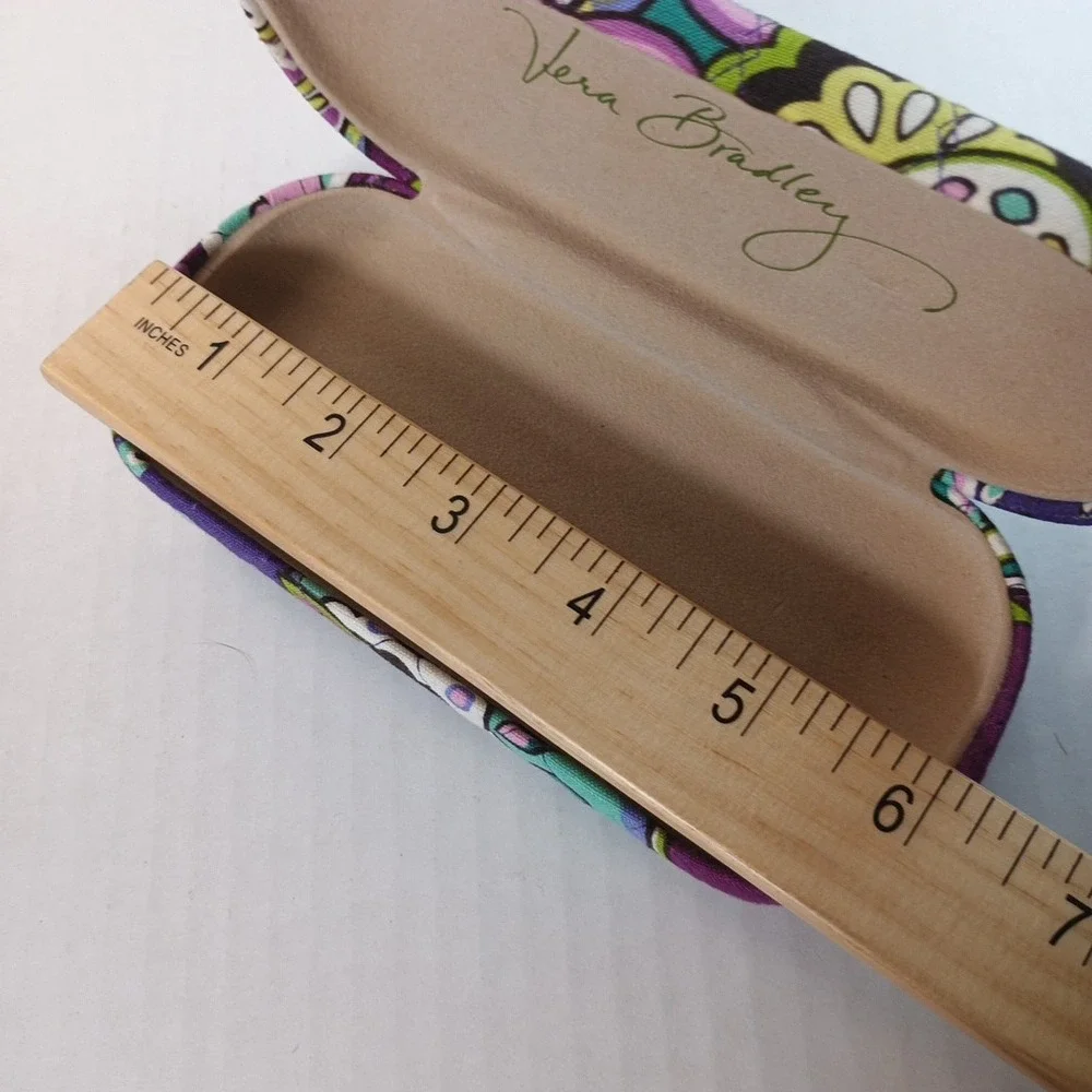 Vera Bradley Floral Paisley Sunglass Hard Case Purple Pink Green